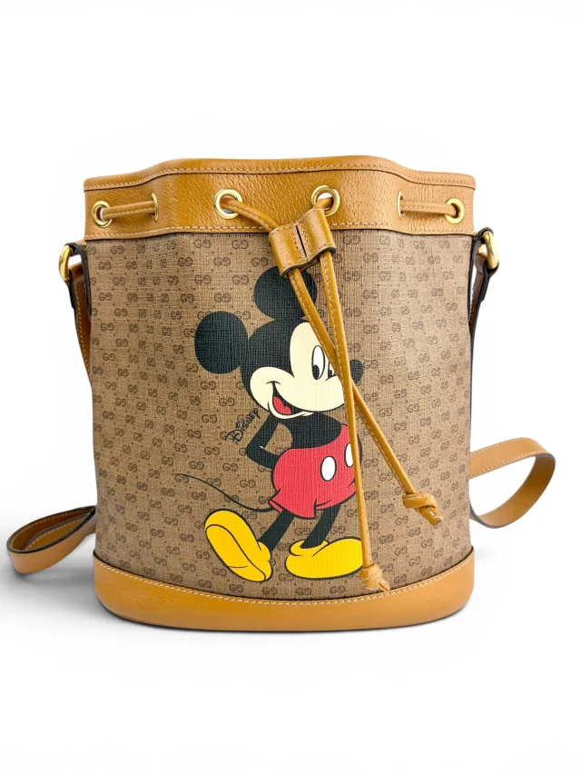Gucci Mickey Disney Bucket Bag in Leather from Season 2 Consign, photo 3 of 3