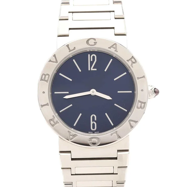 BVLGARI BVLGARI BB33S SS Quartz in Dial color: Blue Case: stainless steel Bracelet: stainless steel from KOMEHYO