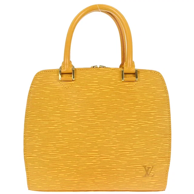Louis Vuitton 2001 Yellow Epi Pont Neuf Handbag M52059 in Yellow Leather from AMORE Vintage Tokyo