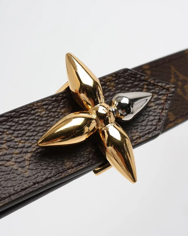 Pretty LV Reversible Belt, Size 85 in Coated canvas from A Retro Tale, photo 3 of 5