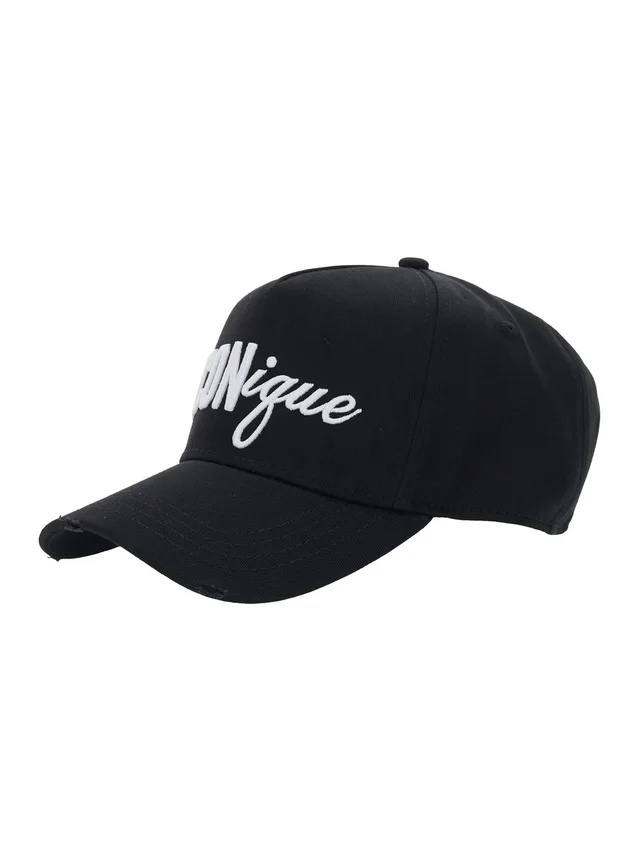 Dsquared2 Black Baseball Cap with Front Embroidery in Cotton for Men in Black 100% Cotton, photo 2 of 3 from Gaudenzi Boutique