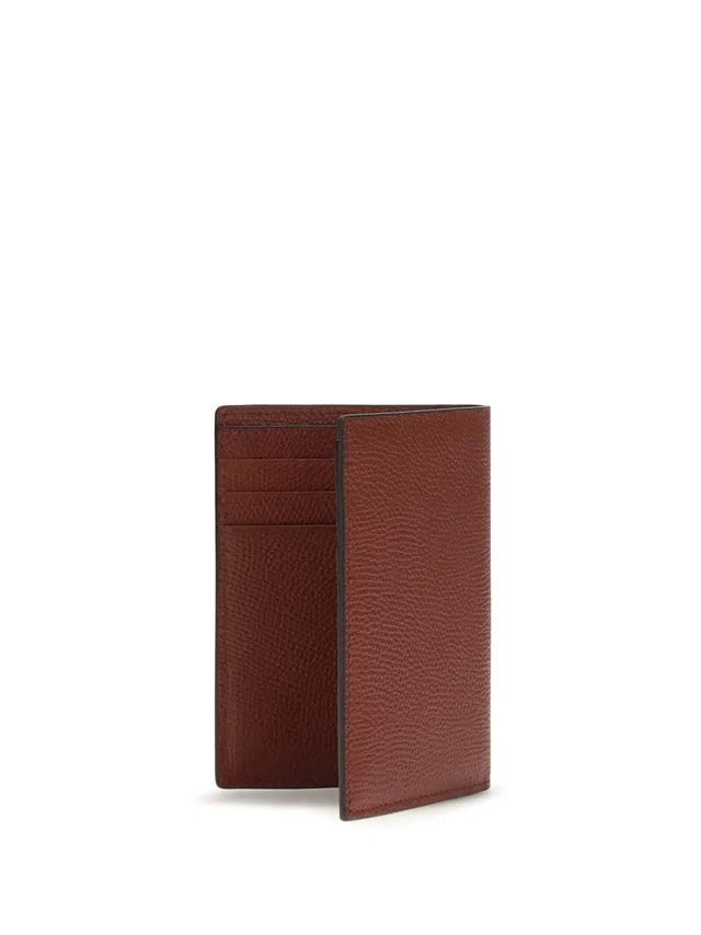 Valentino Garavani Vlogo Card Case — Red Calf Leather Cases in Red Calfskin from HEWI