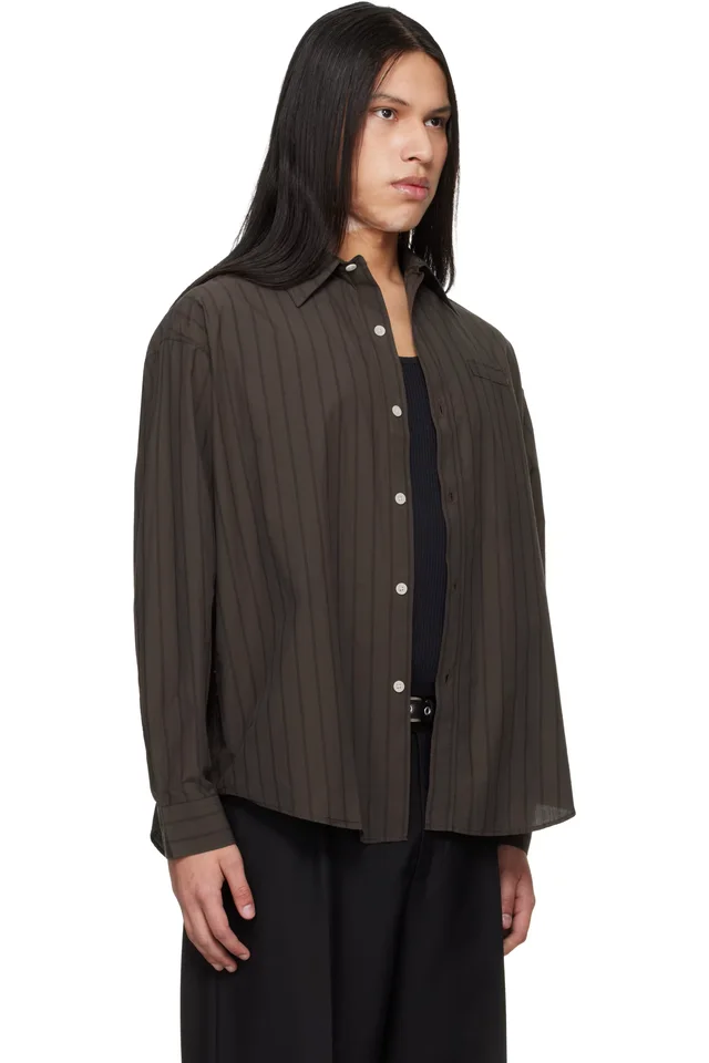 mfpen Brown Essay Shirt, photo 2 of 4 from SSENSE