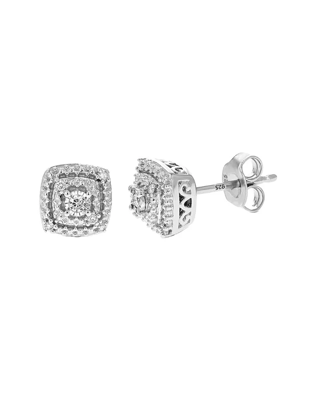 Amairah Silver 0.10 ct. tw. Lab-Grown Diamond Studs, image 1 of 1 from Rue La La