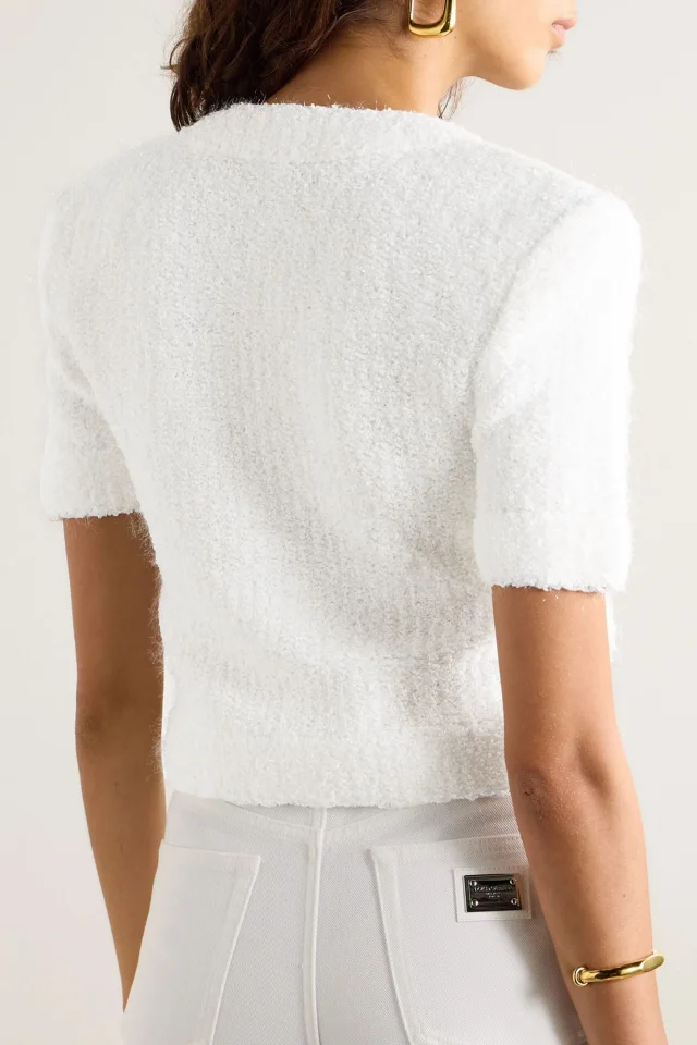 Balmain Brushed-Knit Cardigan, photo 3 of 4 from THE OUTNET