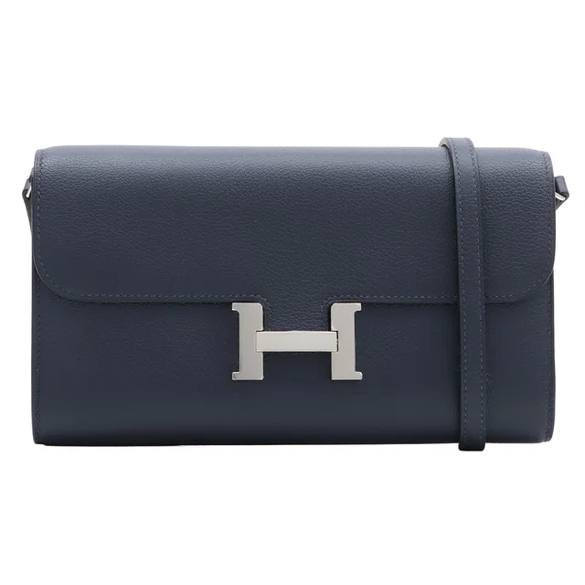 Hermès 2020 Constance Long To Go Blue Nuit in Blue from VINTAGE QOO TOKYO