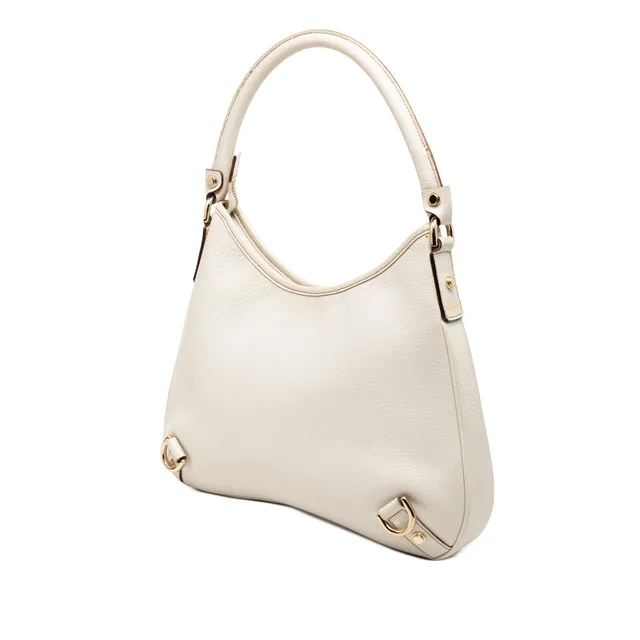 White Gucci Calfskin Abbey D Ring Shoulder Bag in White Calfskin from Designer Revival, photo 2 of 2