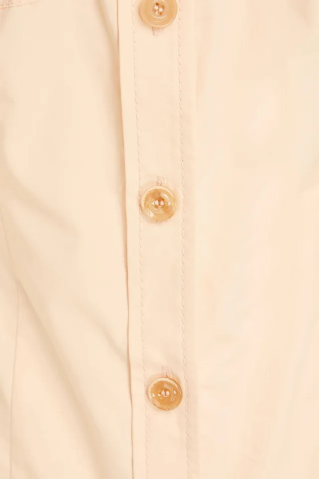 Zimmermann Cotton-Poplin Shirt in Pastel orange, photo 4 of 4 from THE OUTNET