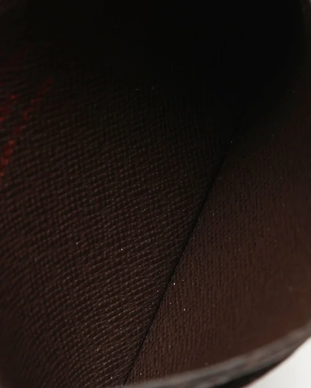 Louis Vuitton Damier Ebene Card Holder in Brown Coated canvas from A Retro Tale, photo 6 of 6