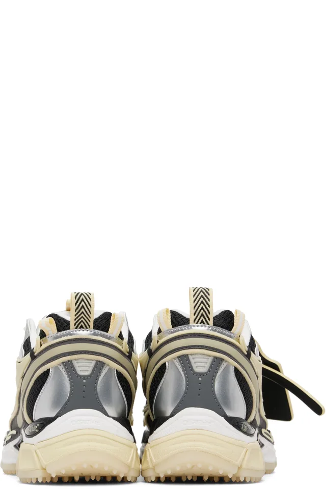 Off-White Black & Beige 'Be Right Back' Glow-In-The-Dark Sneakers, photo 2 of 5 from SSENSE