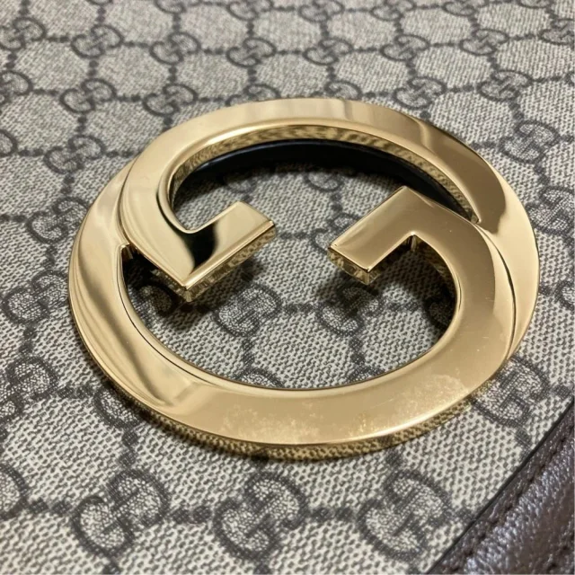 Gucci Blondie GG Supreme Shoulder Bag in Beige Canvas from LuxUness, photo 7 of 17