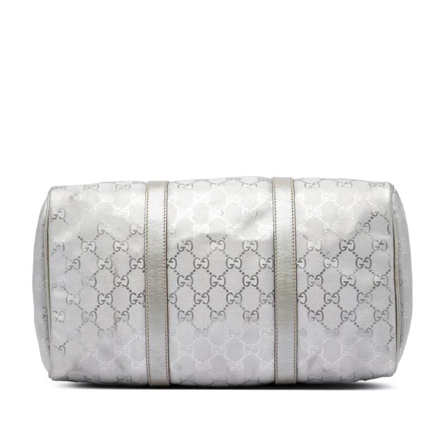 Silver Gucci Medium GG Imprime Joy Boston Bag in Silver Coated canvas from Designer Revival, photo 2 of 2