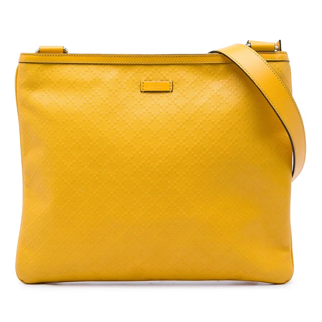 Yellow Gucci Diamante Hilary Lux Crossbody in Yellow Leather from Designer Revival, photo 1 of 1