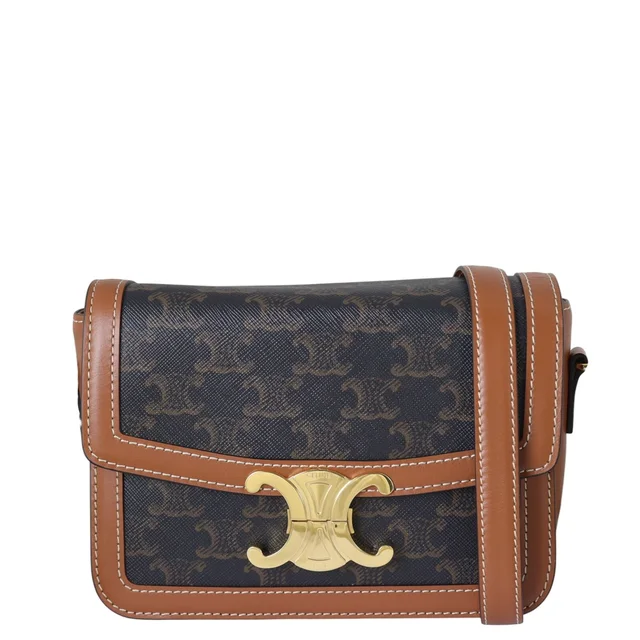 Celine Teen Triomphe Crossbody in Coated canvas from Luxe.It.Fwd