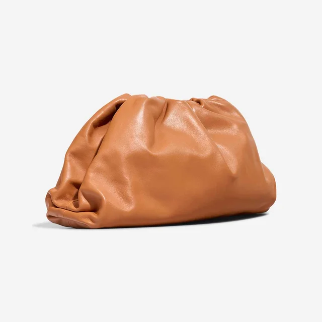 Bottega Veneta Pouch Large Lamb Brown in Brown Lambskin from SACLÀB, photo 6 of 9