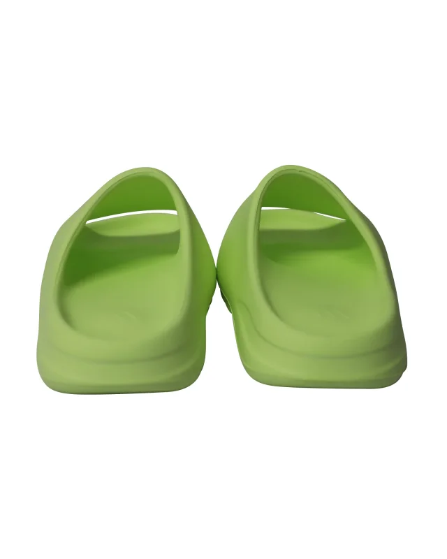 Adidas Yeezy Slides in Glow Green Plastic in green, photo 4 of 6 from ShopSimon