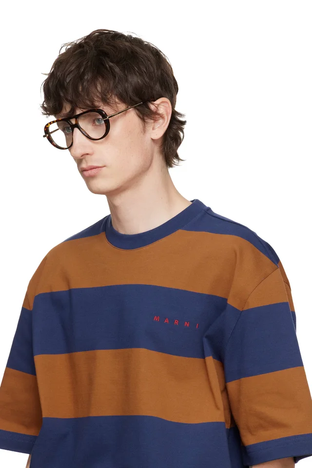 LOEWE Brown Slim Glasses, photo 4 of 4 from SSENSE