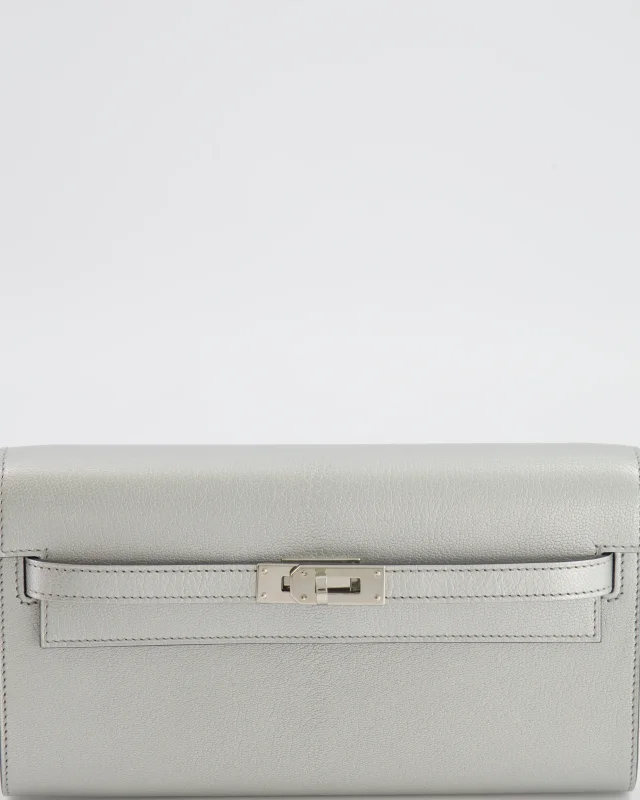 Hermès Kelly To Go Bag in Silver Goatskin from Sellier, photo 15 of 21