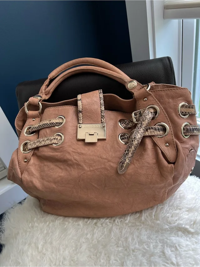 Jimmy Choo Ramona Hobo Bag in neutral|brown|red Leather from Poshmark