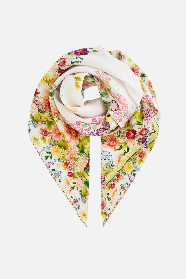 Camilla eBoutique LARGE CRYSTALLED SILK SQUARE SCARF THE CALL OF CATALONIA from CAMILLA, photo 1 of 1