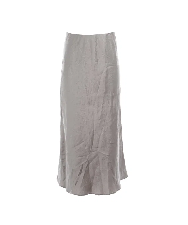 Max Mara Silk Gold Skirt in Gold Silk from Luxury Promise
