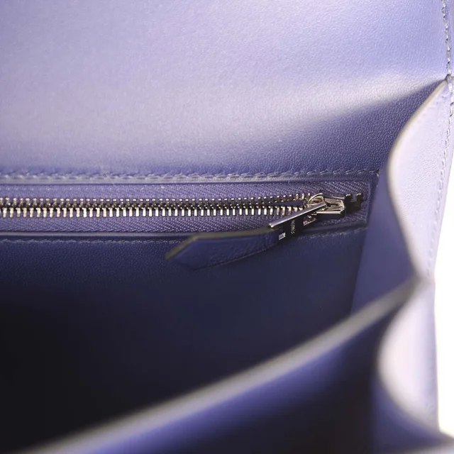 Hermès "Au Bout Du Monde" Constance 24 Bleu Zellige in Navy Swift leather from Madison Avenue Couture, photo 10 of 10