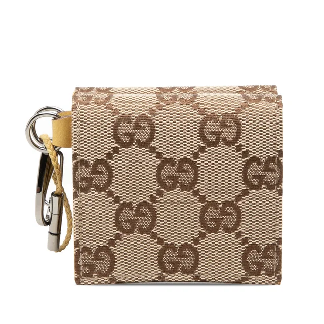 Beige Gucci GG Canvas Coin Pouch Set in Beige Canvas from Designer Revival