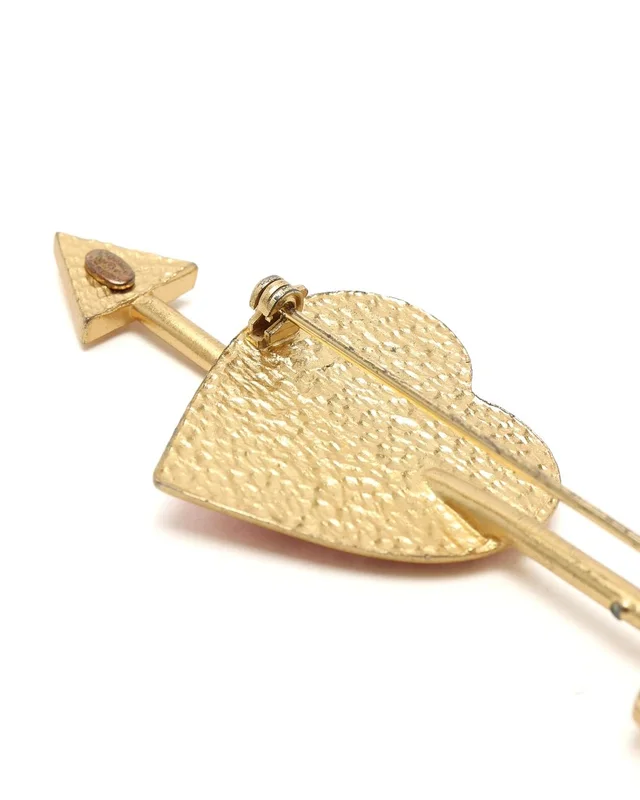 Chanel Arrow Rhinestone Pin Brooch from A Retro Tale, photo 4 of 4