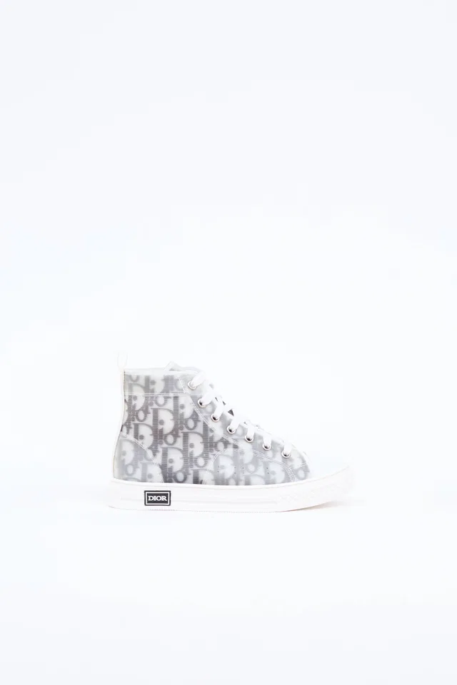 Dior Kids Oblique B23 High Top Sneaker in Leather from VSP Consignment