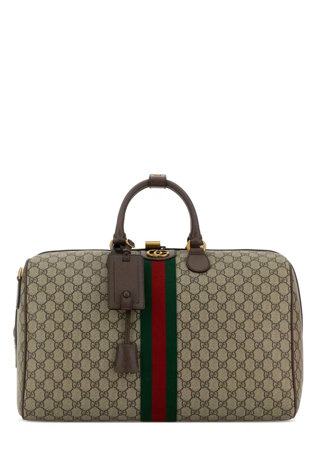 Gucci With Duffle Bag — Beige Top Handle in Beige Leather from HEWI