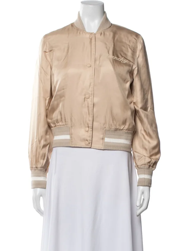 Givenchy Leather Bomber Jacket in Leather from The RealReal