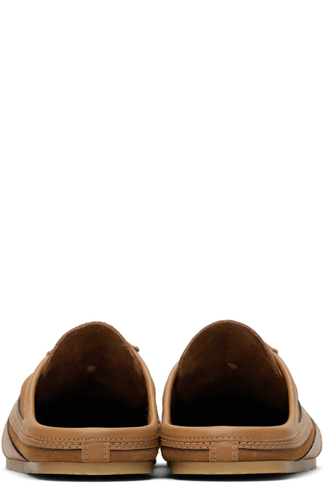 Dries Van Noten Brown Suede Mule Sneakers, photo 2 of 5 from SSENSE