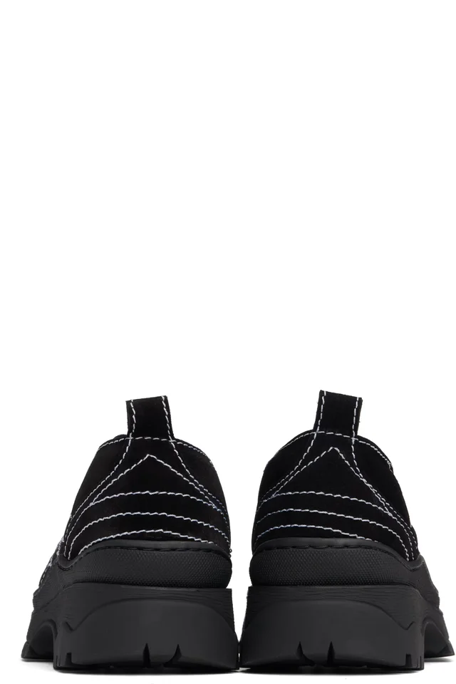 Nicole Saldaña Black Sacha Suede Sneakers, photo 2 of 5 from SSENSE