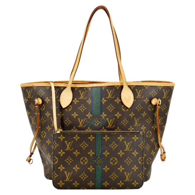 Neverfull My LV Heritage Monogram Canvas Tote Bag Brown in Brown Coated canvas from Dallas Designer Handbags