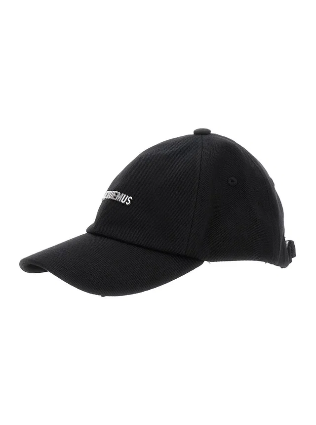 Jacquemus Acu00670aw0 Baseball Cap — Black Cotton Caps in Black from HEWI