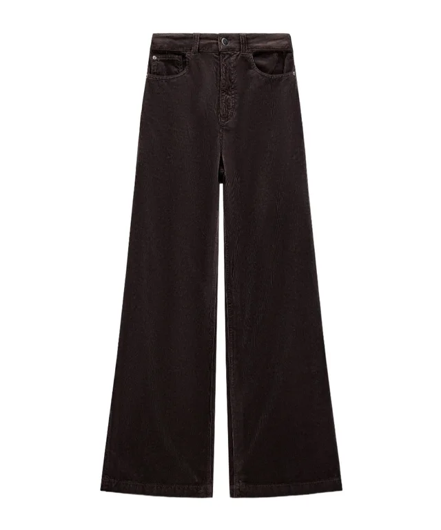 Emporio Armani Wide-leg five-pocket trousers in garment-dyed corduroy from SENSER, photo 1 of 1