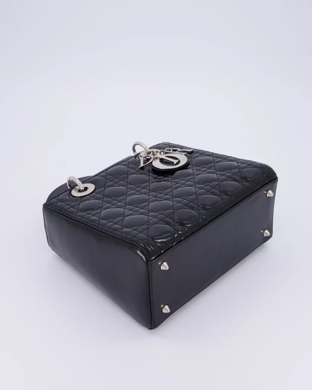 Black Patent Medium Lady Dior Bag in Black Patent leather from Sellier, photo 16 of 18