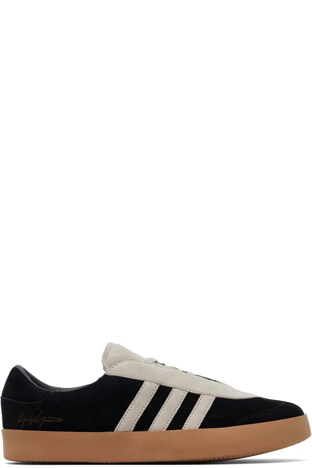 Y-3 Black & Gray Gazelle Sneakers from SSENSE, photo 1 of 1