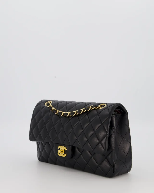 Chanel Medium Classic Double Flap Bag in Black Lambskin from Sellier, photo 9 of 19