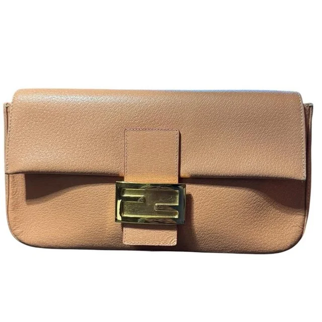 Fendi Women's Bag - Tan/Brown in neutral|red|brown from Depop, photo 9 of 9