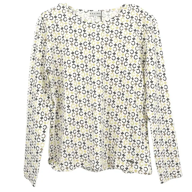 Celine C Macadam Top White #L in White from AMORE Vintage Tokyo