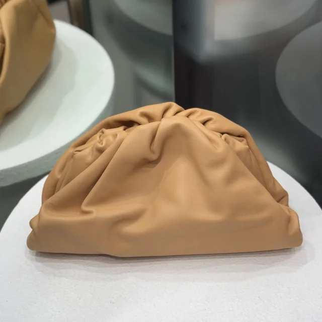 Bottega Veneta Caramel Pouch in Calfskin from Revivre Luxury Consignment