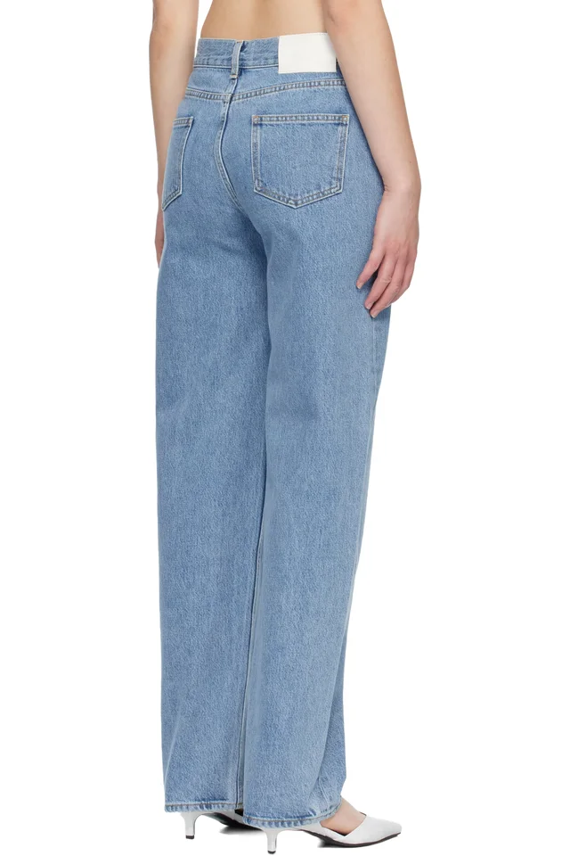 Loulou de Saison Blue SAMUR LDS Organic Denim Boyfriend Jeans, photo 3 of 4 from SSENSE