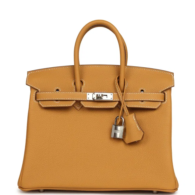 Hermès Birkin 25 Naturel Sable Togo Palladium Hardware in Beige Togo leather from Madison Avenue Couture