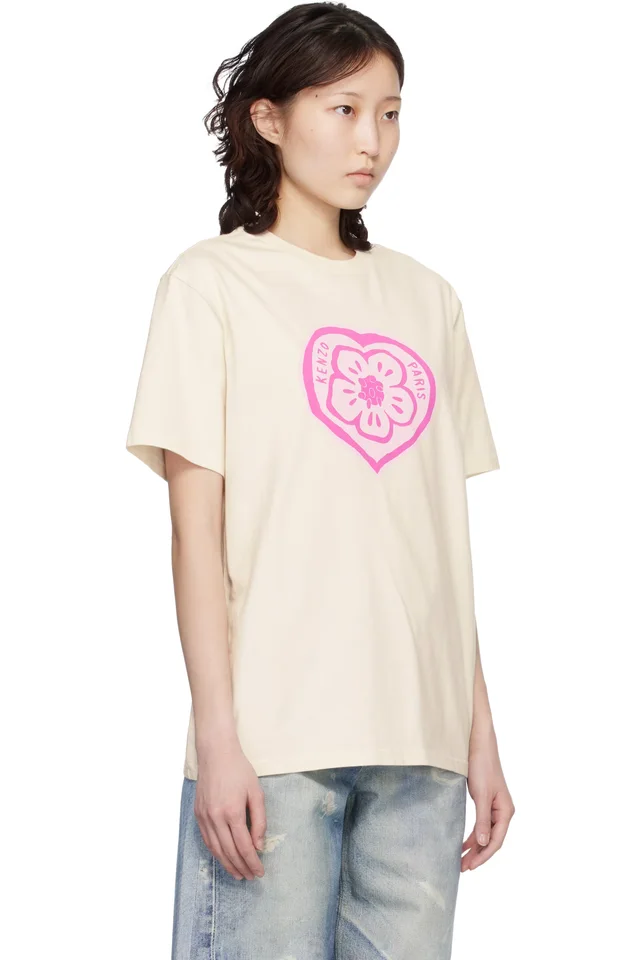 Off-White Kenzo Paris 'KENZO Boke Heart' Loose T-shirt, photo 2 of 4 from SSENSE