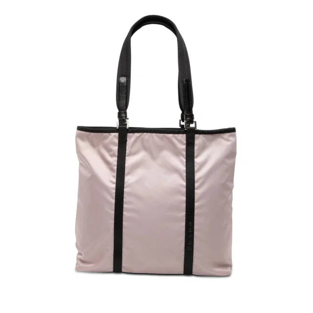 Pink Prada Tessuto Tote in Pink Nylon from Designer Revival