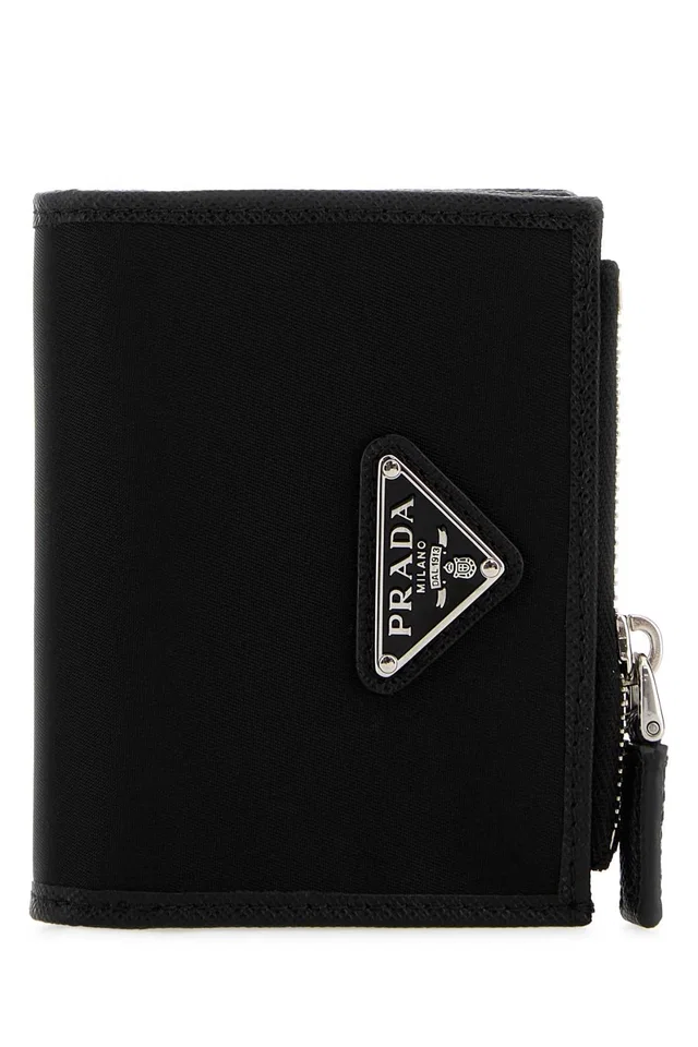 Prada Minuteria Wallet — Black in Black Canvas from HEWI