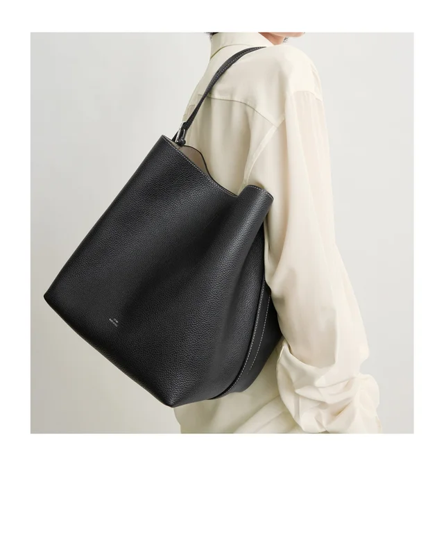 Toteme medium belted grained-leather tote bag, photo 5 of 7 from SENSER