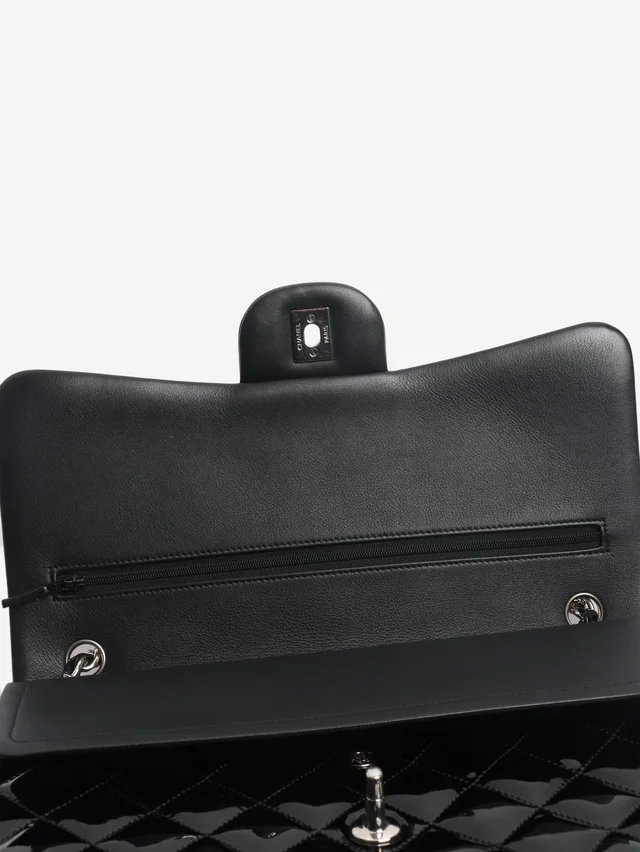 Chanel Black 2013 jumbo patent leather Classic Double Flap bag in Black Patent leather from Sign of the Times, photo 5 of 8
