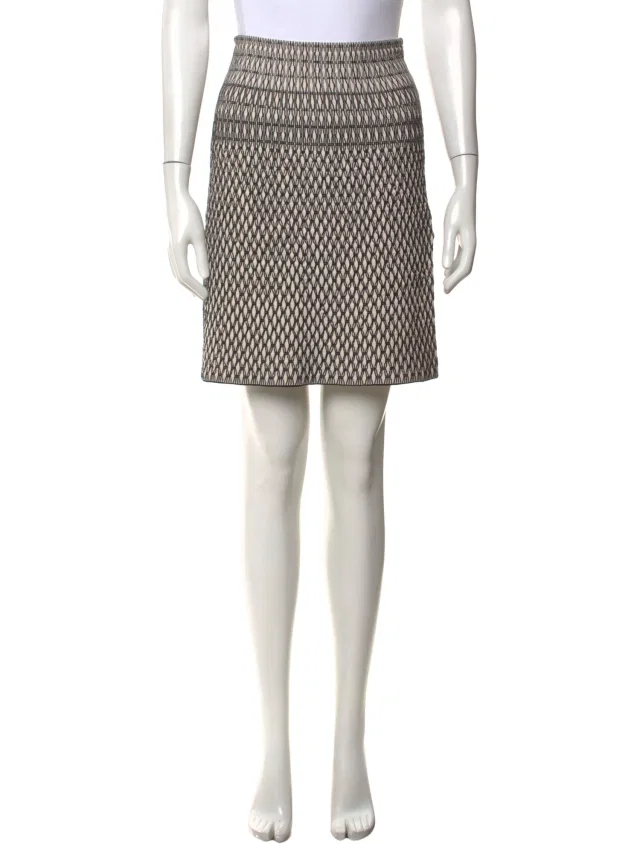 Alaïa Patterned Mini Skirt in Multicolor from The RealReal